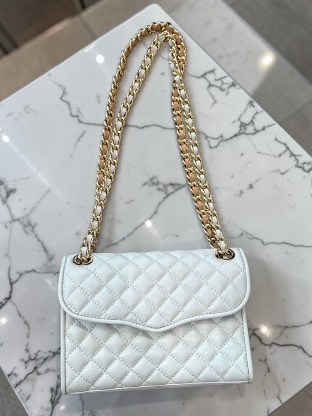 NWOT Icey Blue Rebecca Minkoff Mini Quilted Affair Shoulder Crossbody Purse